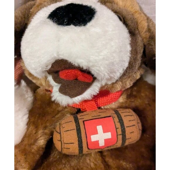 St. Bernard Dog Backpack Plush Tags Cotfer Geneve Swiss Collection Bag Toddler - Picture 8 of 14
